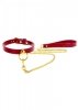 O-Ring Collar and Chain Leash Red